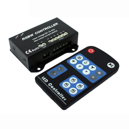 RF104 DC12-24V 4 Channels RGBW LED Wireless RGBW Controller